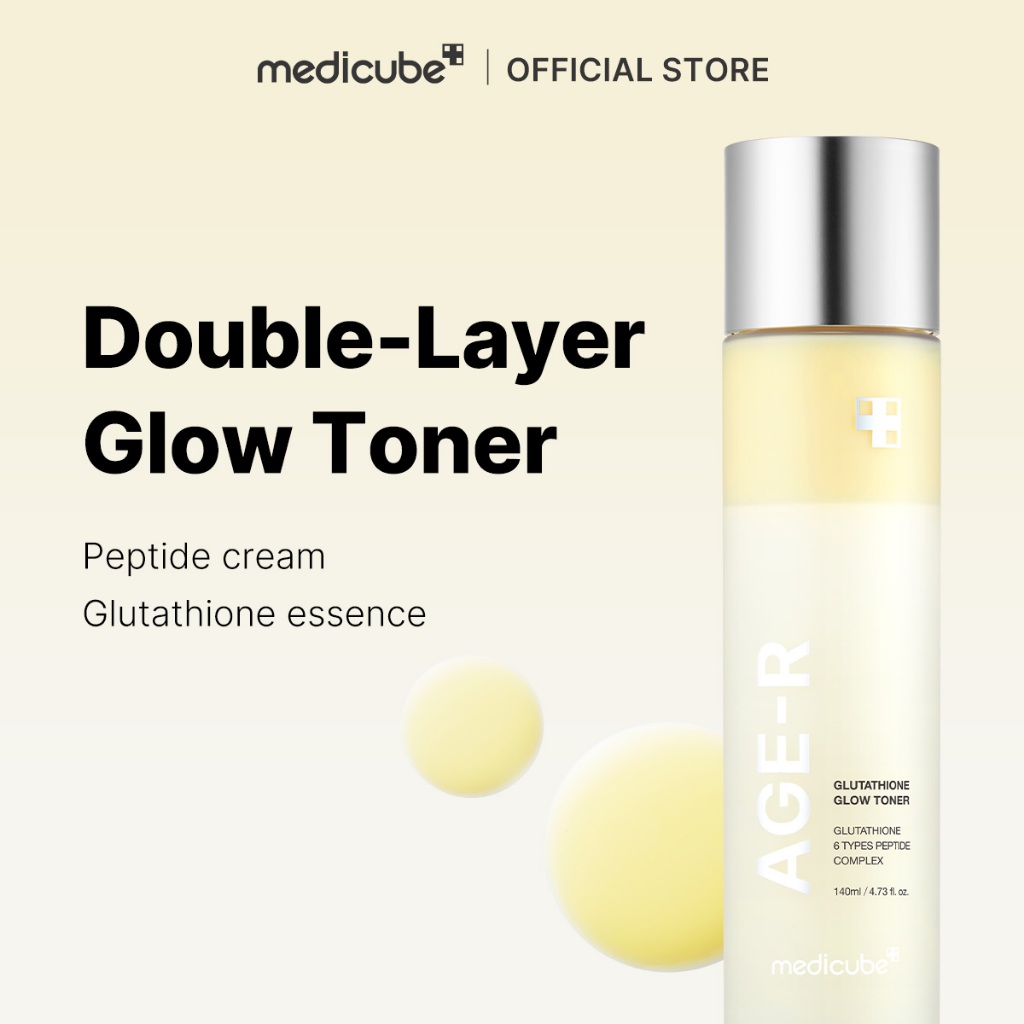 medicube official] Age-R Glutathione Glow Milky Toner 140ml - Double Layer  Toner