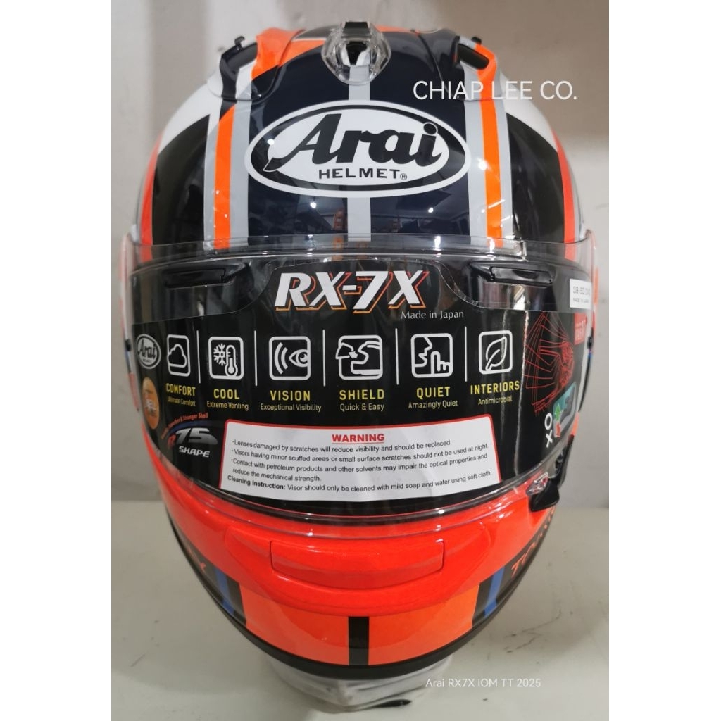 Arai RX7X IOM TT 2025 (NEW) PSB Approved | Shopee Singapore