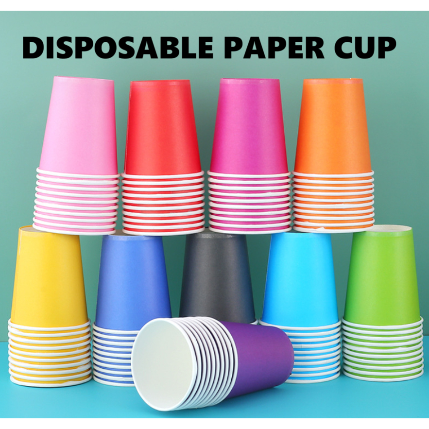 Party Paper Cup 20pcs/pkt | 9oz Colour Event BBQ Disposable Partyware ...
