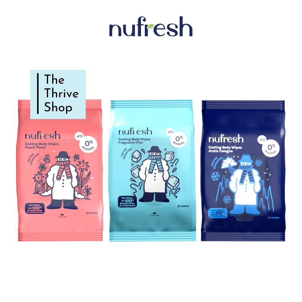 TTS - Nufresh Cooling Body Wipes (2 x 20s) | Shopee Singapore