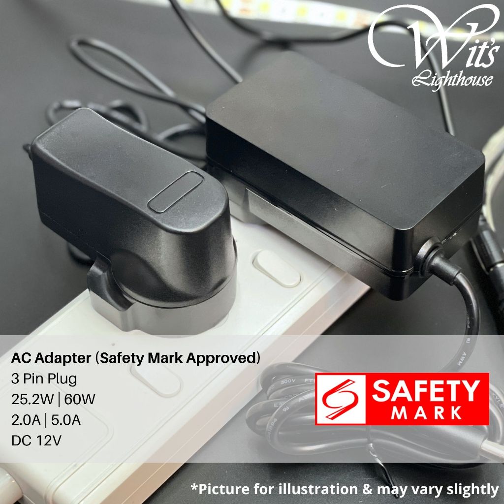 AC 100V-240V DC Adapter 12V 2A 12V 5A Safety Mark Switching Power ...