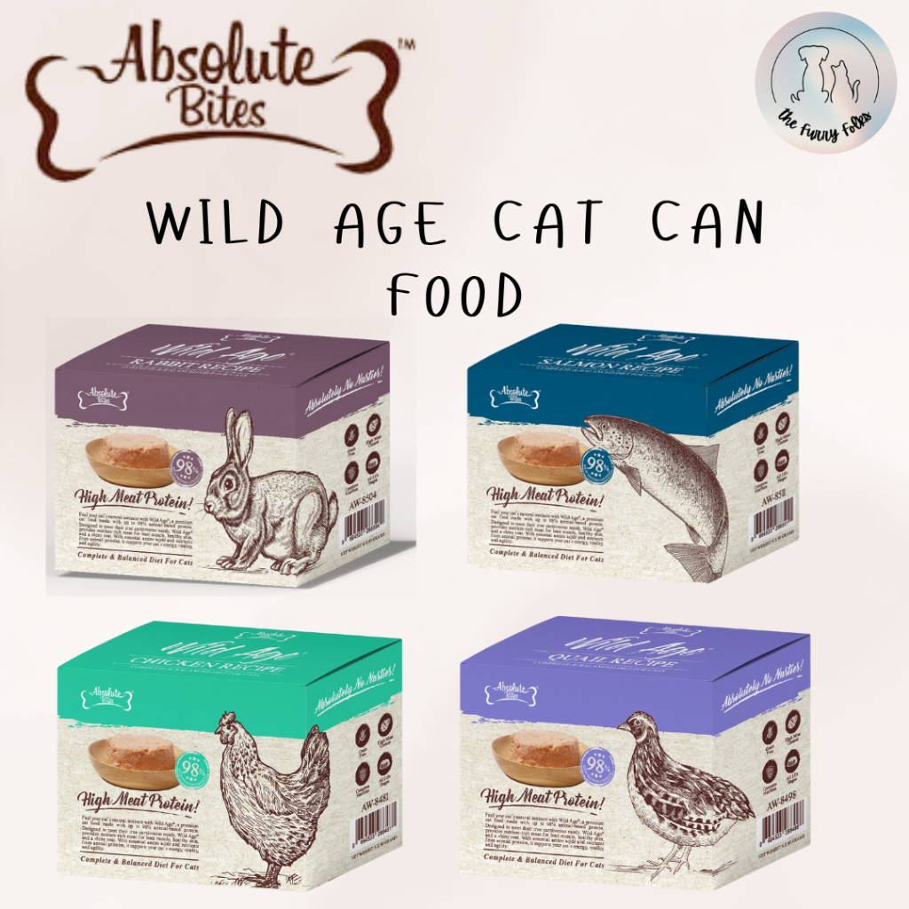 Absolute Bites Wild Age Complete & Balanced Diet Canned Food for Cats ...