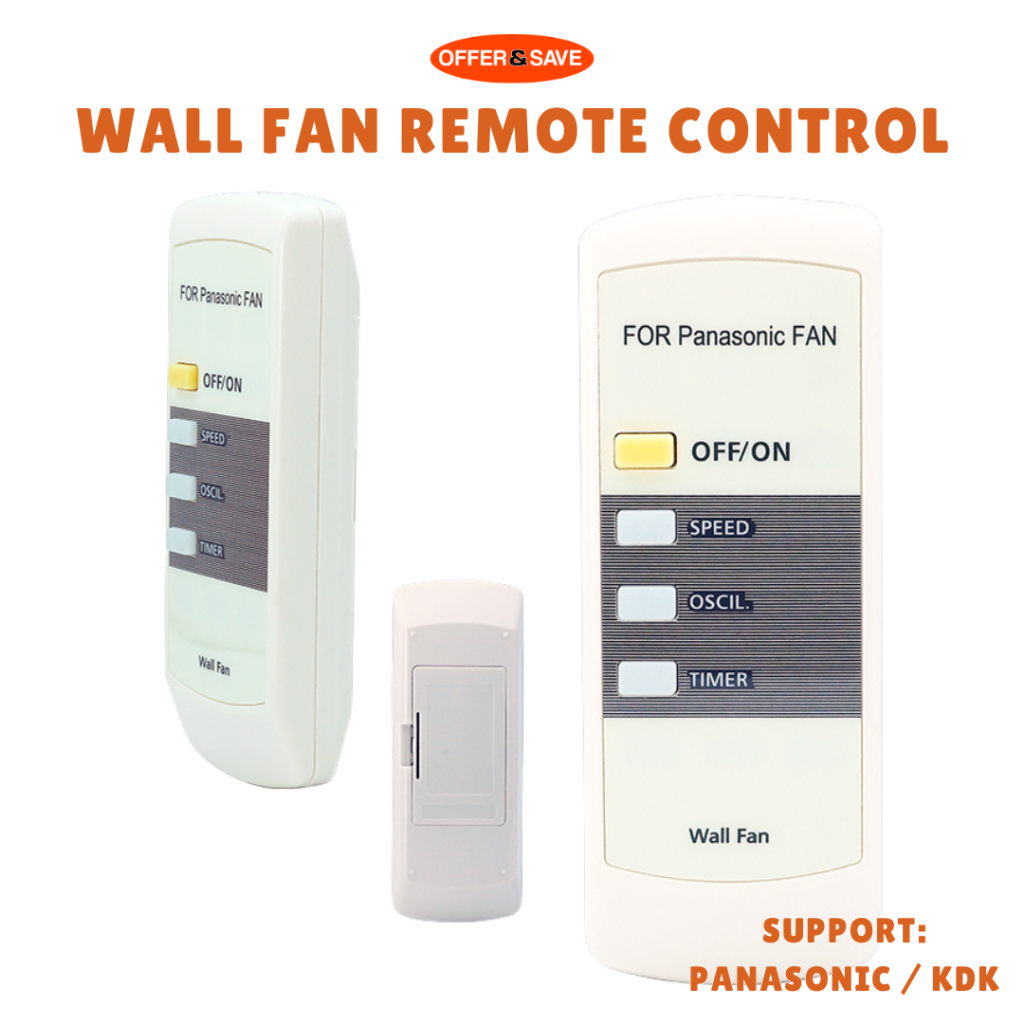 [OEM] Panasonic Wall Fan Remote Control KDK Wall Fans Remote | Shopee ...