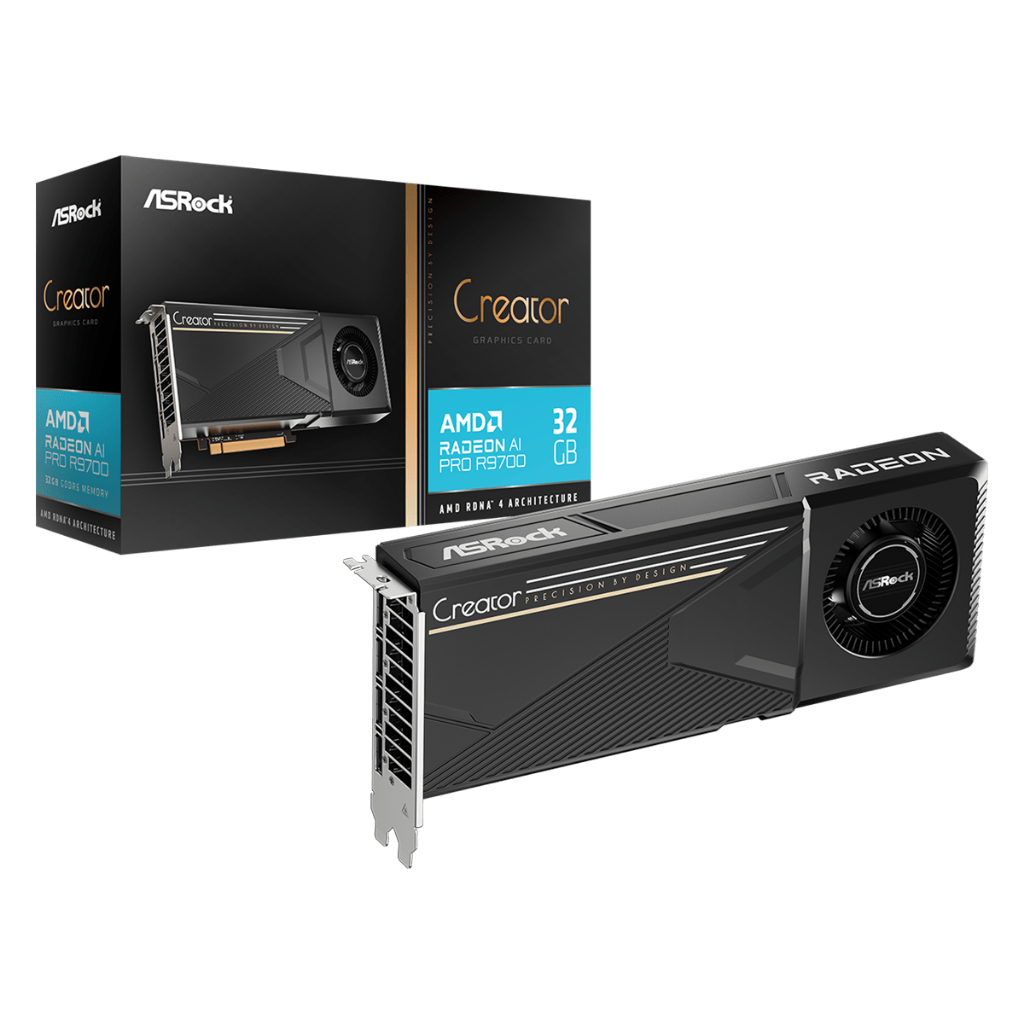 [FAST SHIP] ASRock AMD Radeon AI PRO R9700 Creator | 32GB GDDR6 ...