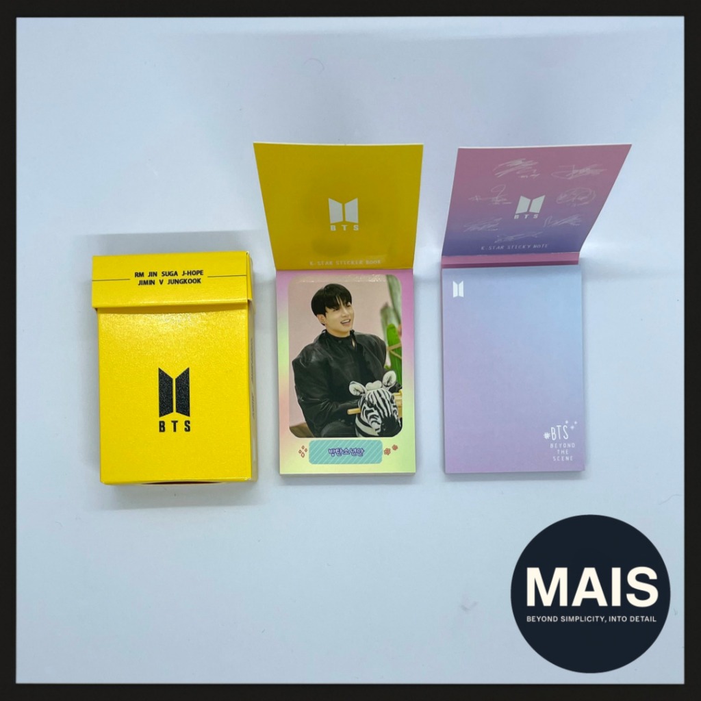 [BTS] K-POP Sticker Book + Sticky Memo Note Set / 25 Sticker Sheets ...