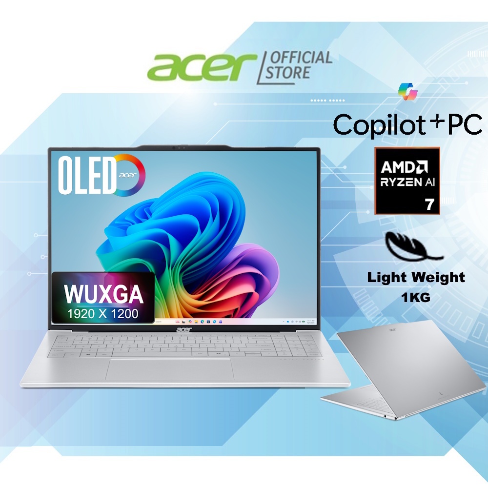 [FREE Grab Vouchers] [NEW 2025 Model] [Ultra-Light Copilot+ PC] Acer ...