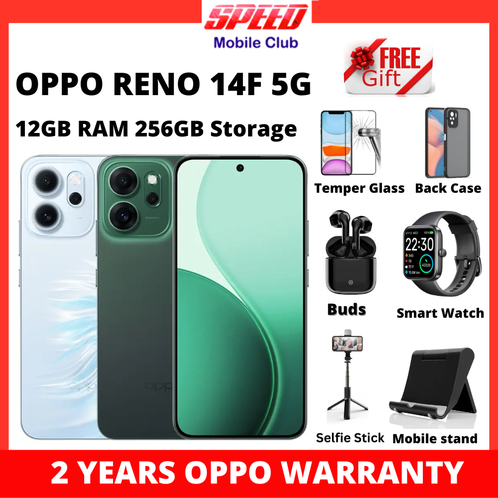 OPPO Reno 14F 5G (12/256GB) | NFC | Snapdragon® 6 Gen 1 | 6000mAh | 2 ...