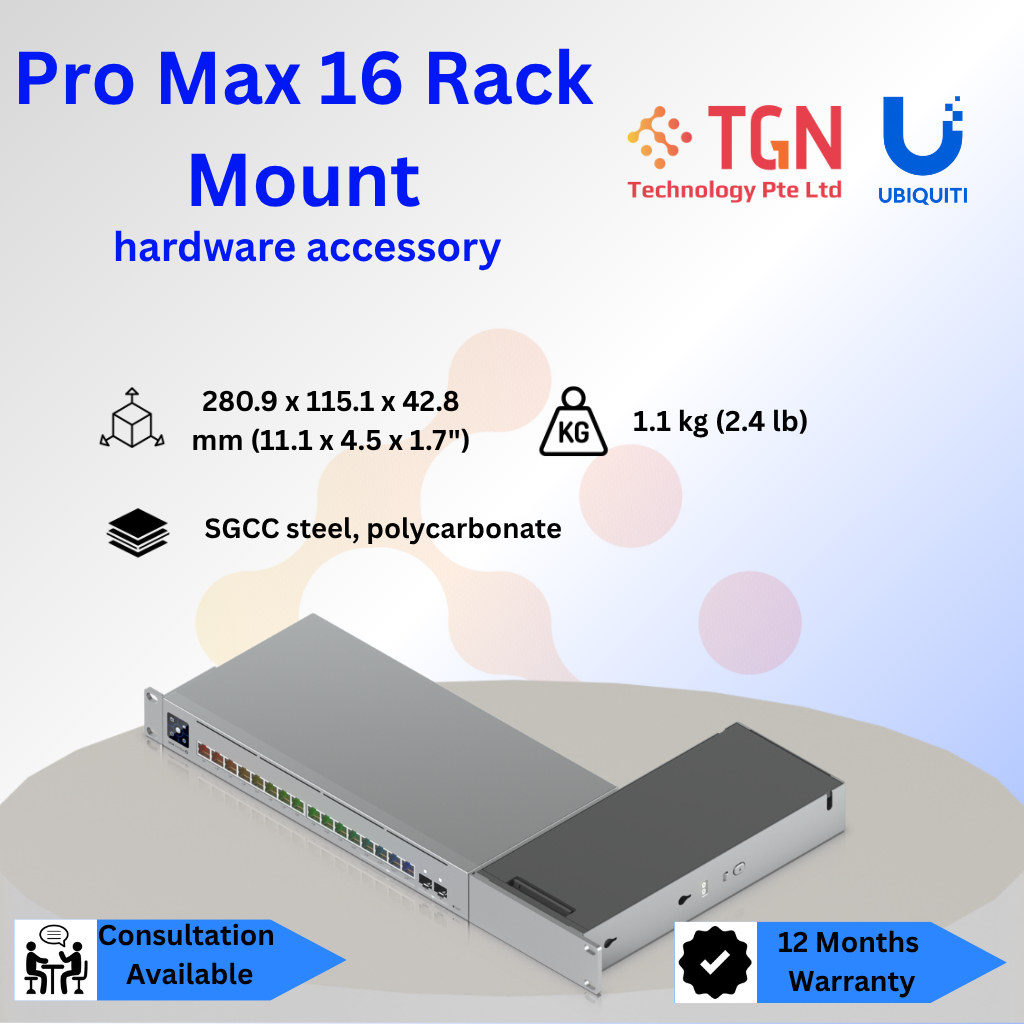Ubiquiti Pro Max 16 Rack Mount UACC-Pro-Max-16-RM *for USW-Pro-Max-16 ...