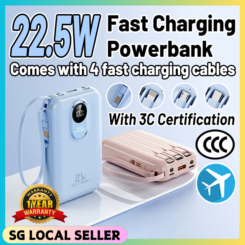 SG [3C/CCC certification] 22.5W Fast Charging PowerBank 10000/20000mAh ...