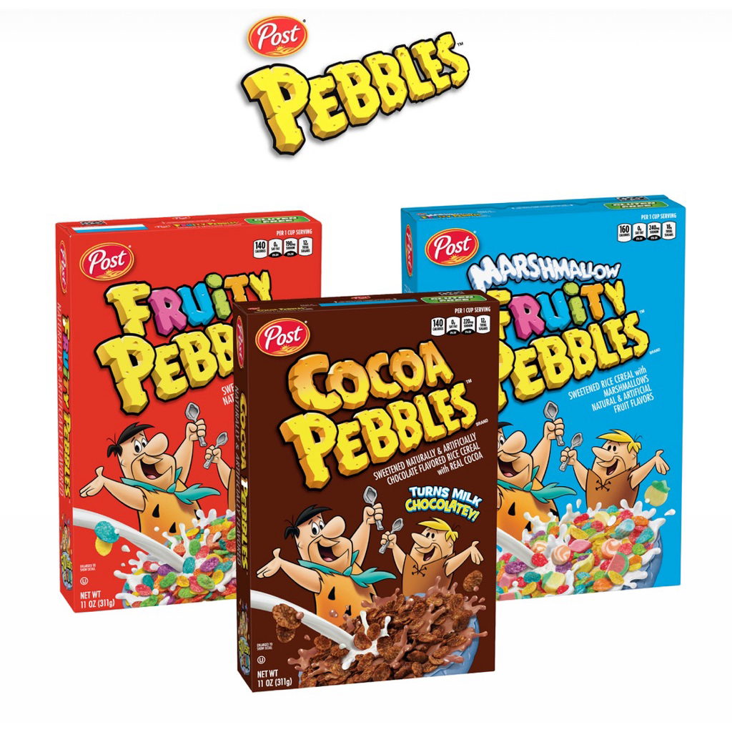 Cocoa Pebbles Cereal Post Marshmallow Fruity PEBBLES Cereal Fruity ...