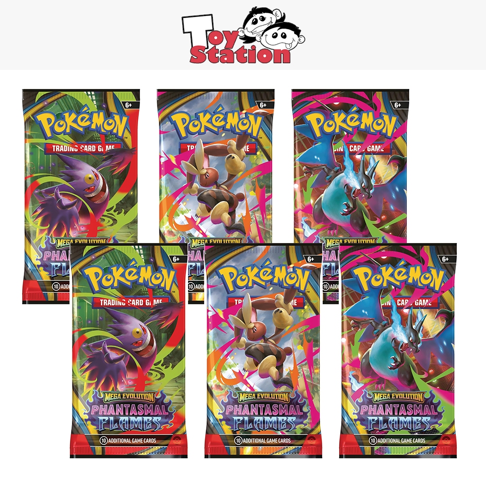 Pokemon TCG Mega Evolution - Phantasmal Flames Booster Pack (Bundle of 6  Packs) | Shopee Singapore