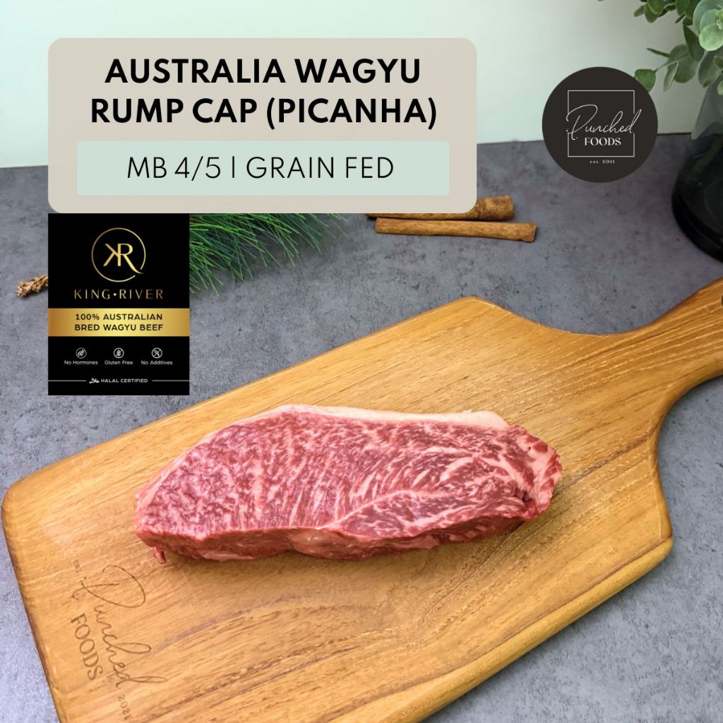 [PUNCHED FOODS] Australia Wagyu Rump Cap (Picanha) (Halal) | Shopee ...