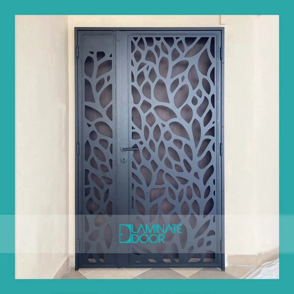 Laser Cut Gate – Modern gate with Leaf Pattern | Shopee Singapore