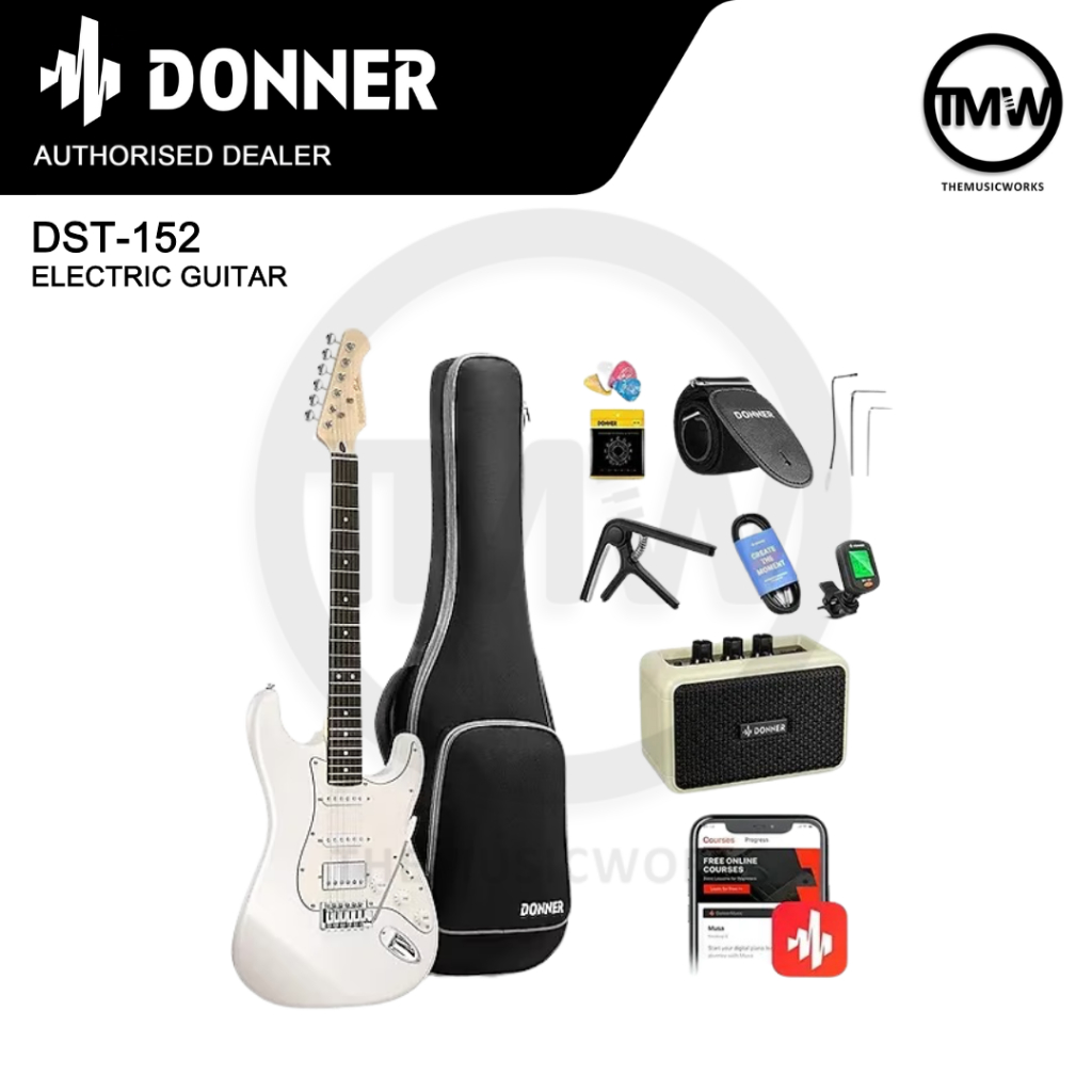 Donner DST-152 Electric Guitar Beginner Complete Set DST 152
