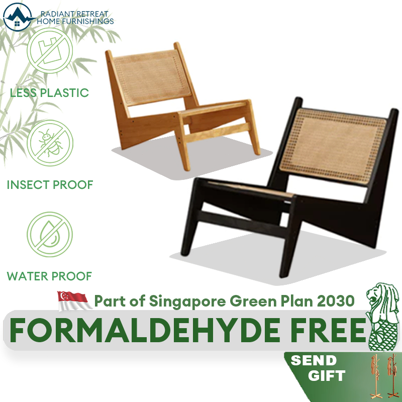 ⚡RADIANT Bamboo and Rattan Sofa Chair Rattan Lounge Chair Medieval Wabi ...