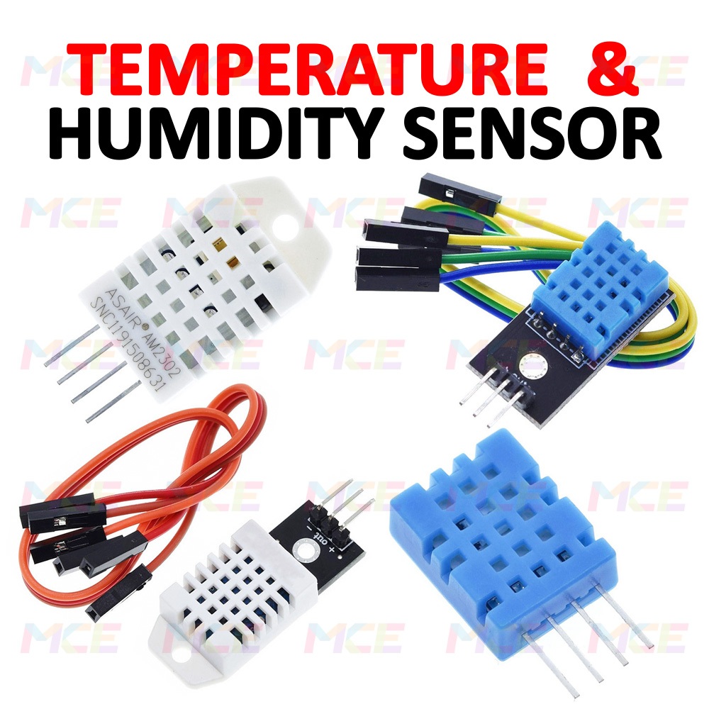 DHT11 DHT22 Temperature Humidity Sensor Module & Probe for Arduino ESP ...