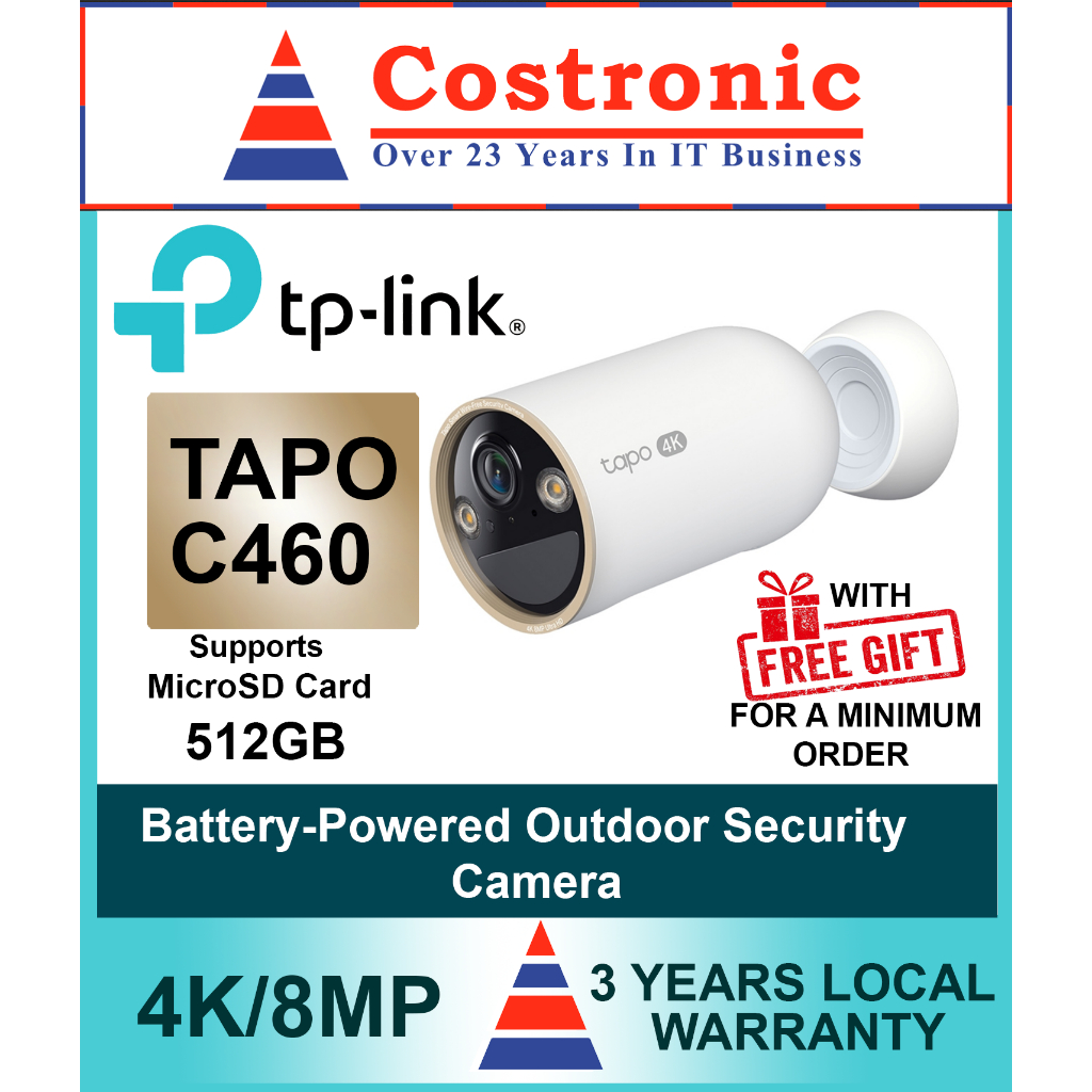 TP-Link Tapo C460 Outdoor Battery powered Wi-Fi Security Camera with ...
