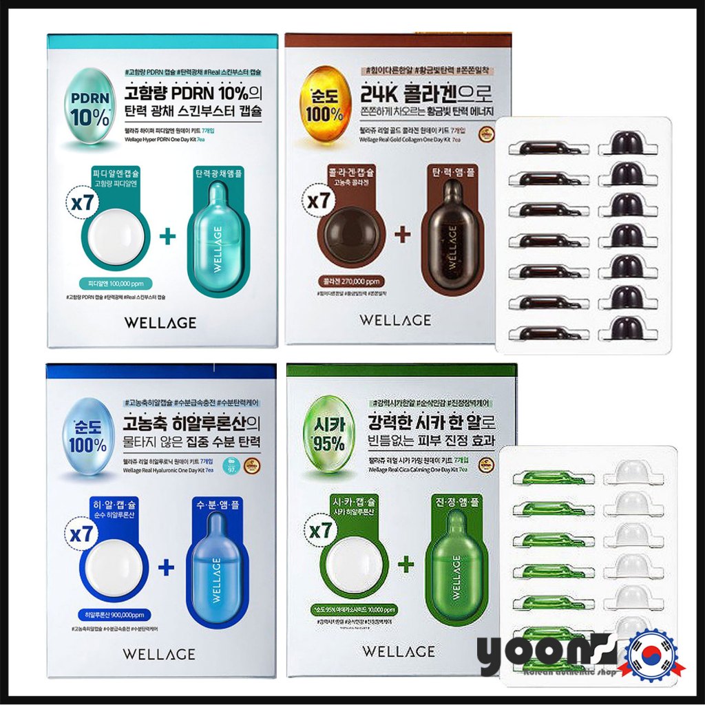 (READY TO SHIP) [WELLAGE] REAL HYALURONIC / CICA CALMING / GOLD ...