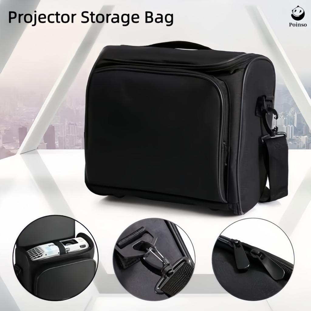 Projector Carrying Case Projector Bag with Accessories Storage Pockets ...