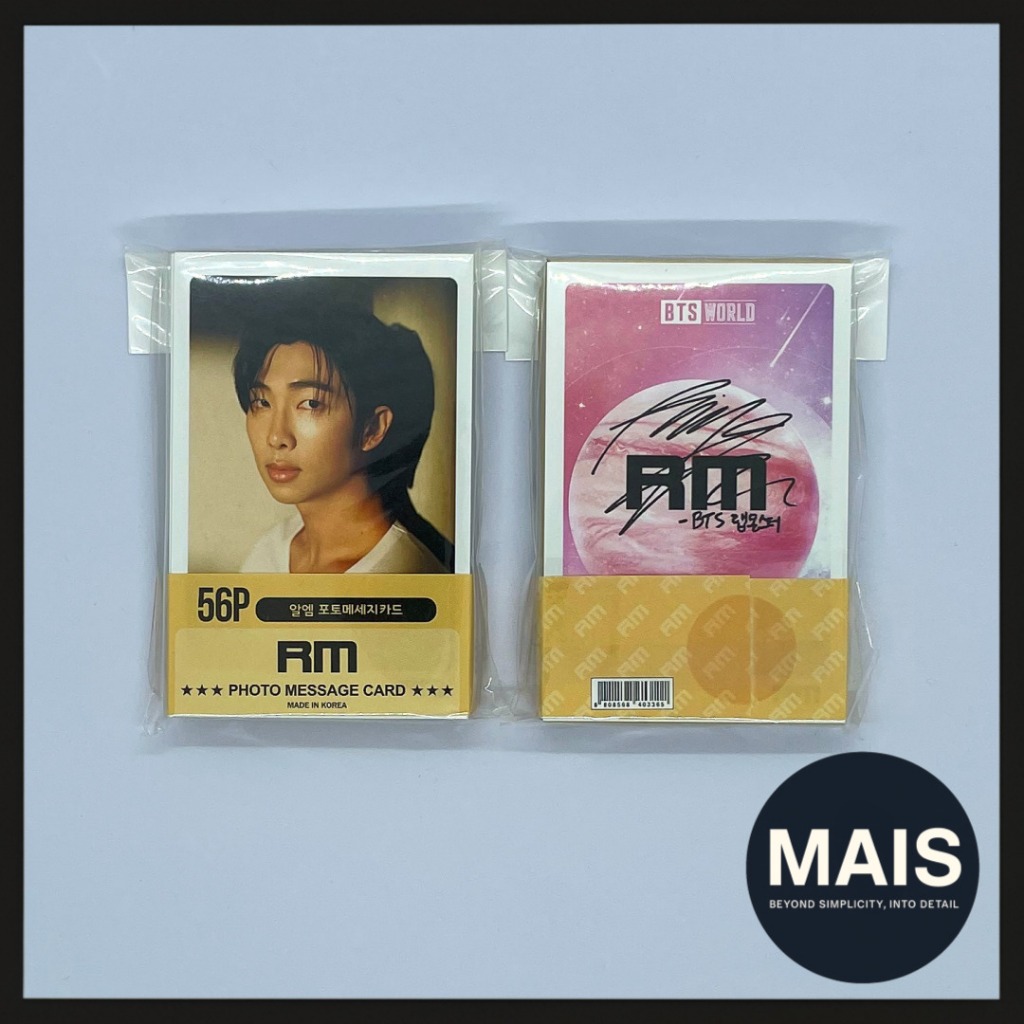 [BTS RM] Photocard Set (56pcs) / K-pop Fan-Made Collectible Photo Cards ...