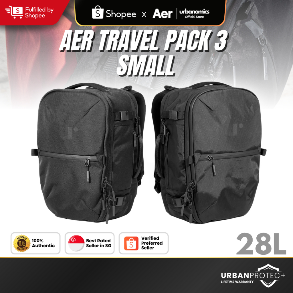 Authentic Aer Travel Pack 3 Small Backpack (28L) | X-Pac/Cordura