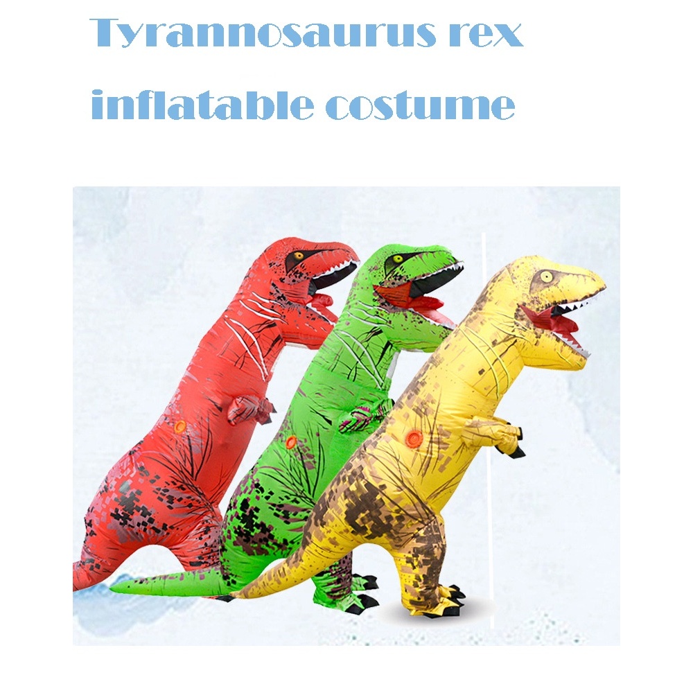Inflatable T-Rex Dinosaur Costume Funny Tyrannosaurus Cosplay Outfit ...