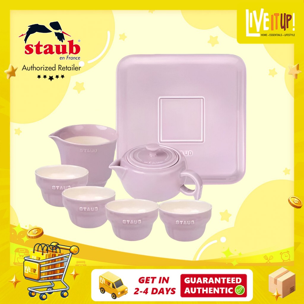 STAUB Ceramic Chinese Gungfu Tea Set of 7 | Shopee Singapore
