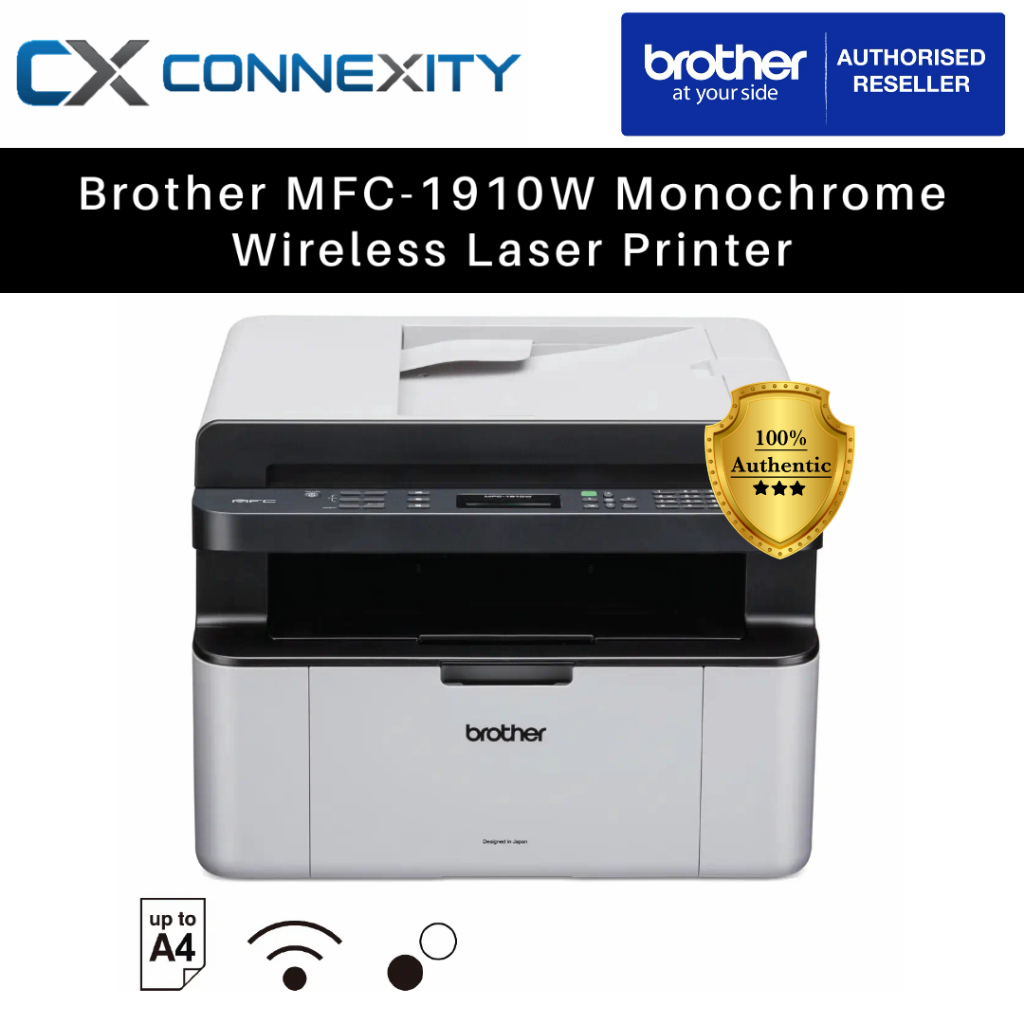 Brother MFC-1910W Laser Printer All in One Printer Mono Laser Printer ...