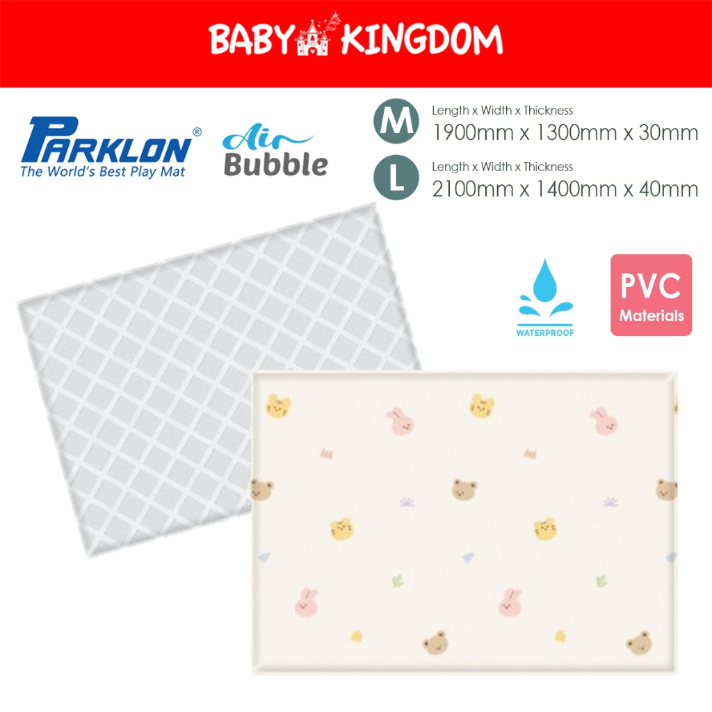 Parklon Air Bubble PVC Mat- Coco Bear Friends (M30 /L40) | Shopee Singapore