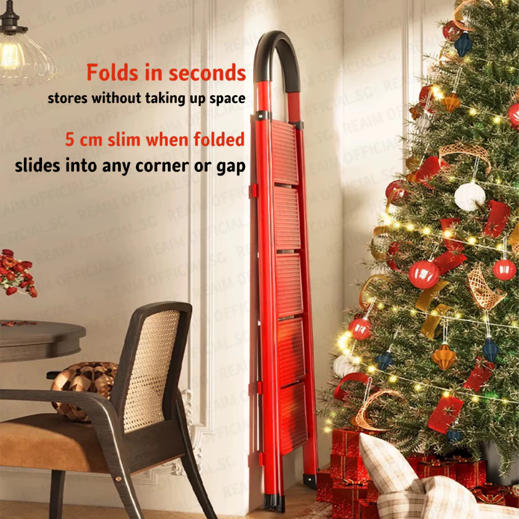 Stool Step Foldable Ladder Carbon steel thick ladder 6/7/8 step ladder ...