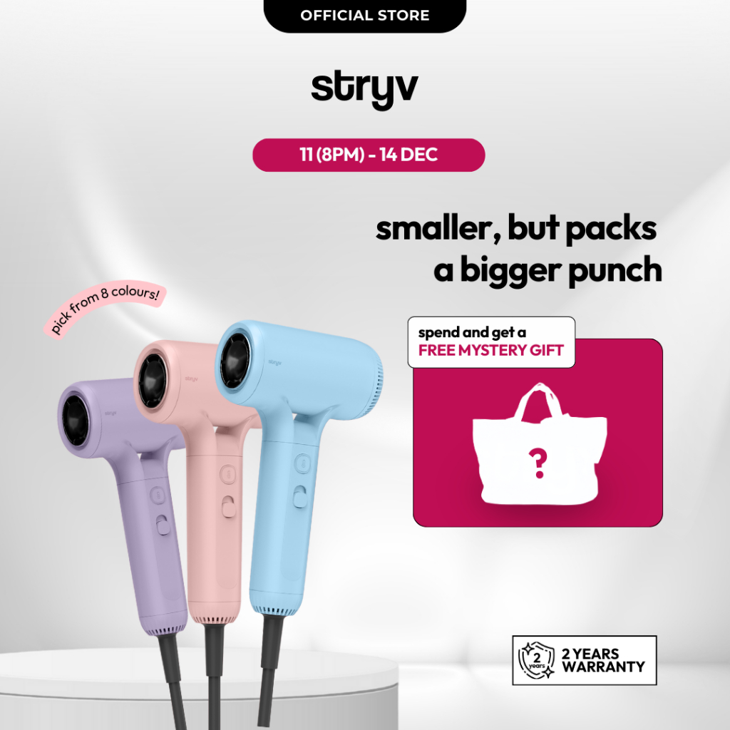 【NEW】Stryv Colour+ 2.0 | Hair Dryer | 4 Heat & 2 Speed Settings ...