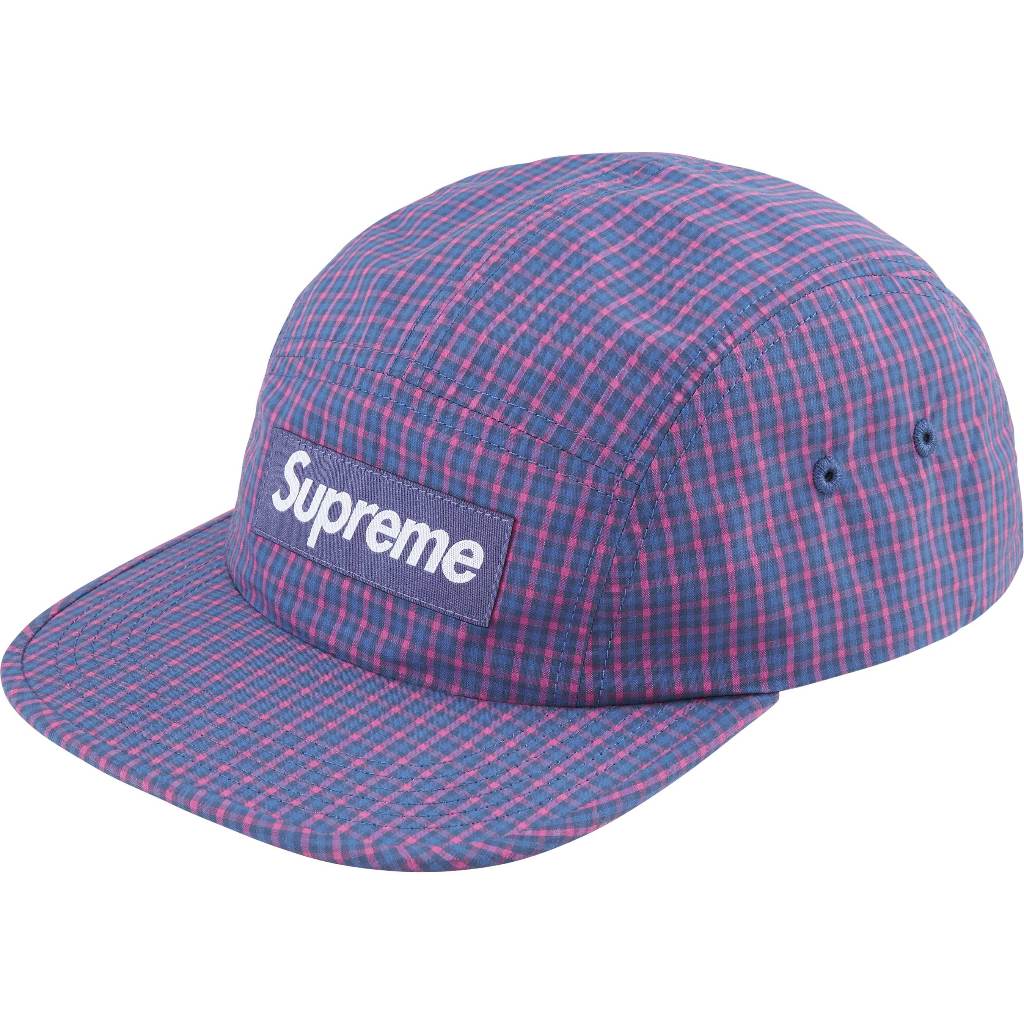 SS25 Supreme Cordura Plaid Camp Cap 