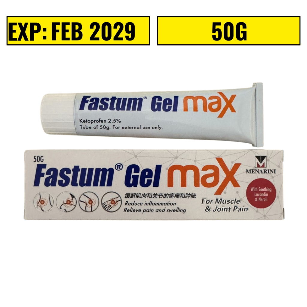 FASTUM Gel Max 50g – Muscle Pain Relief & Joint Pain Gel from Italy ...