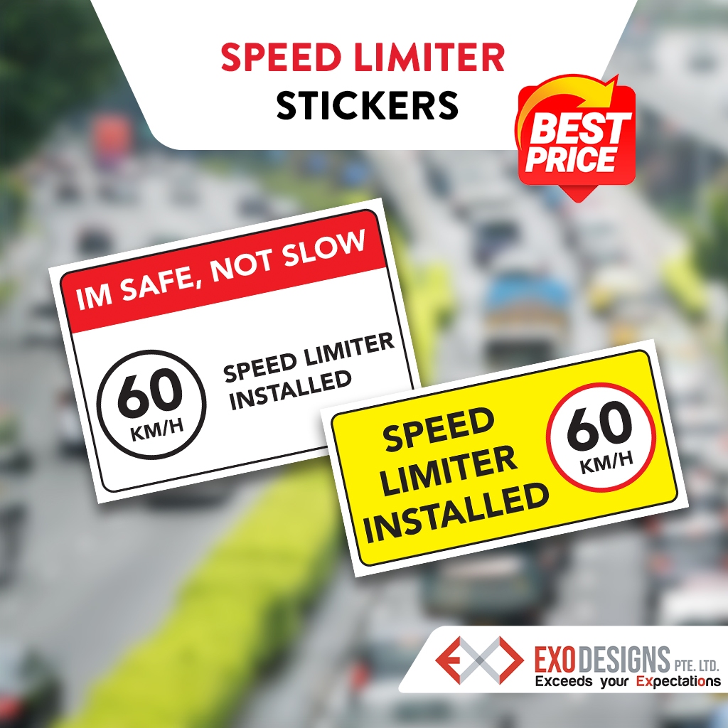 Speed Limiter Installed Sticker | Shopee Singapore