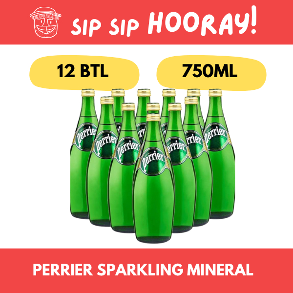 Perrier Original Sparkling Mineral Water (12 x 750ml) | Shopee Singapore