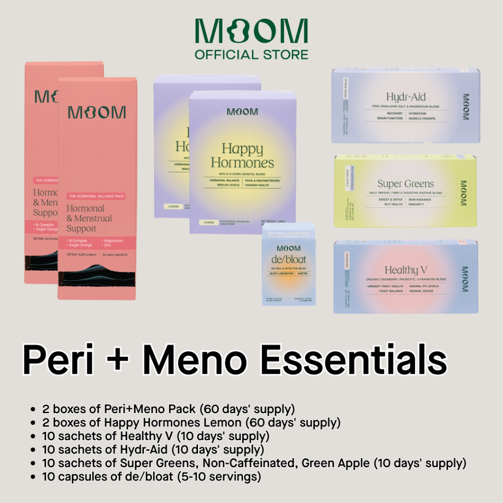 Moom Health™ Peri+Meno Essentials Bundle. Natural Support For Hormones ...