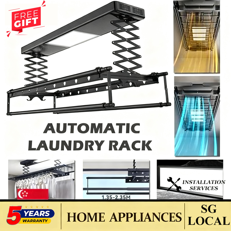 Automated Laundry Rack Smart Laundry System Electric Laundry Rack ...