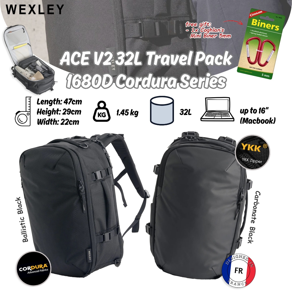 WEXLEY ACE V2 32L Travel Pack 1680D Cordura Series | Travel