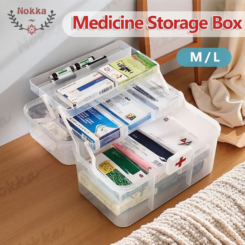 【SG】Multi-Layer First Aid Box Foldable Medicine Storage Box Family ...