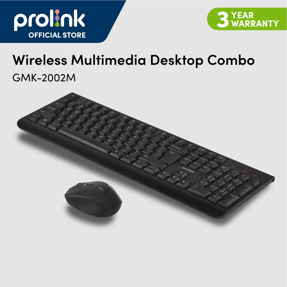 [Batteries included] Prolink GMK-2002M Wireless Multimedia Desktop ...