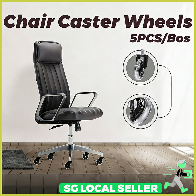 [SG In Stock] Office Chair Caster Wheels 3 Inch Universal Mute Whee ...