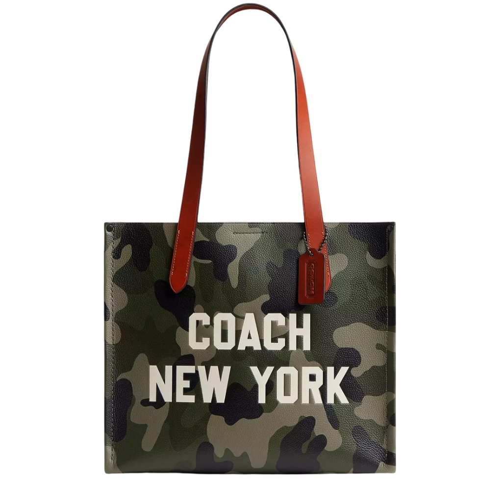 Coach Relay Tote Bag 34 With Camo Print And Coach Graphic - Camo CY811 ...