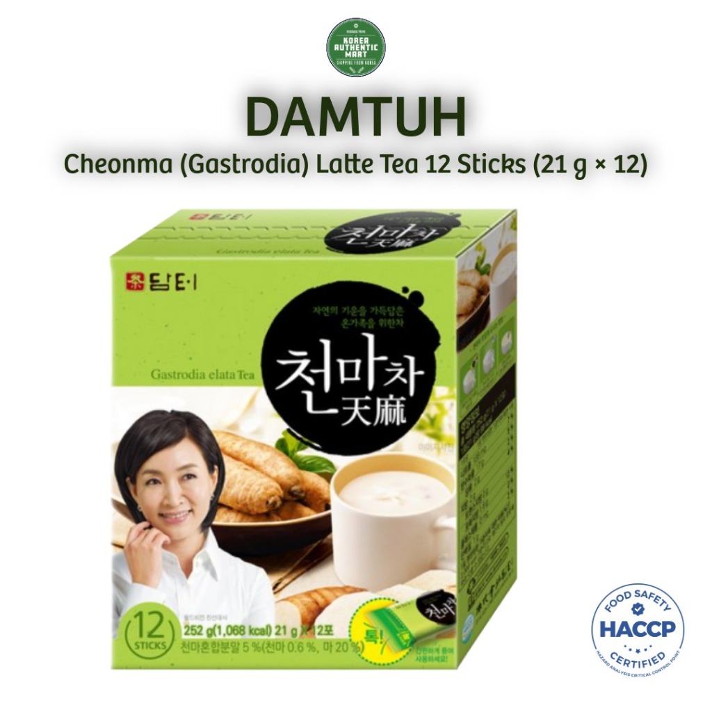Damtuh Cheonma (Gastrodia) Latte Tea 12 Sticks (21 g × 12) | Expiry ...