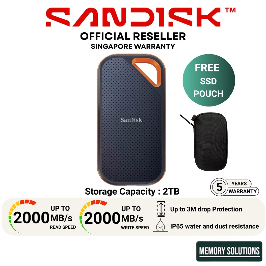 SanDisk Portable SSD E30 Extreme E61 Extreme Pro E81 SSD 500GB 1TB
