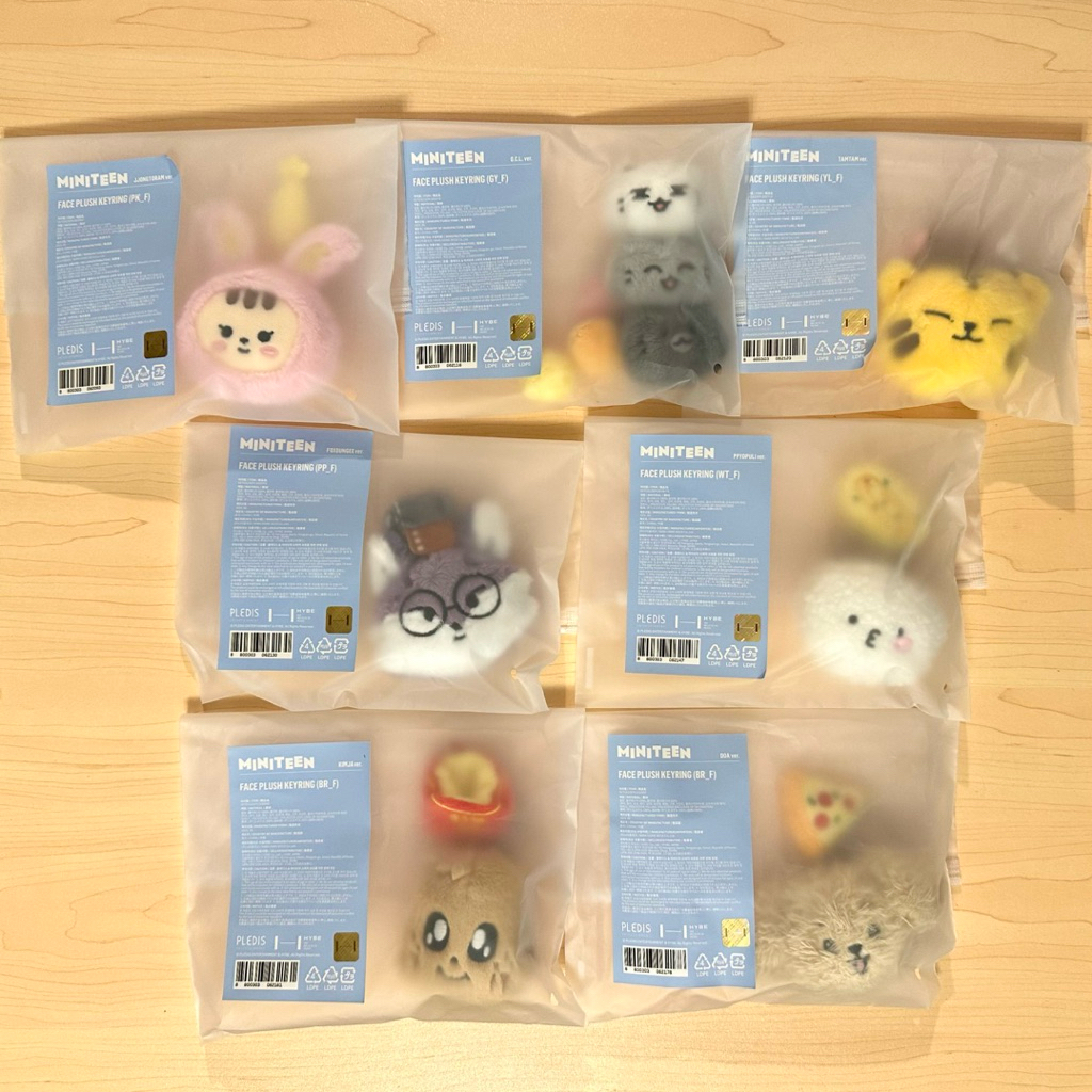 Official Seventeen MINITEEN Face Plush Keyring | Shopee Singapore