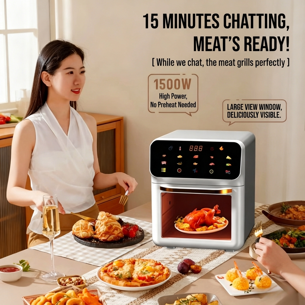 JOMO 2-in-1 Air Fryer Oven 10L Multi-Function product listing photo 2