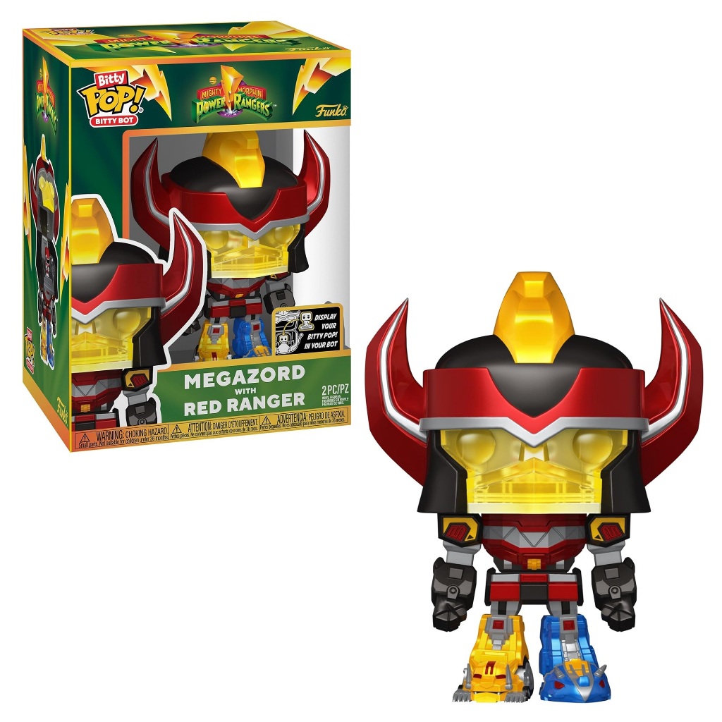 Funko POP! Bitty Bot: Mighty Morphin Power Rangers - Megazord with Red ...
