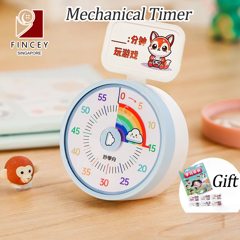 【SG】Visual Timer Mechanical Rainbow Countdown Timers Kitchen Timers for ...
