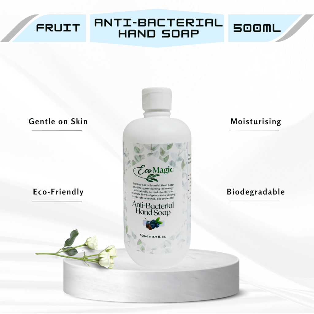 EcoMagic Anti Bacterial Hand Soap Fruit (500ml) | Shopee Singapore