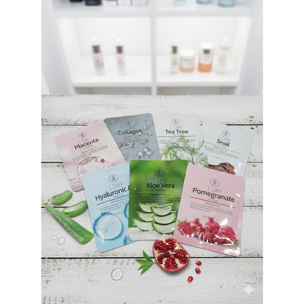 MedB One-Day Mask Pack 7-Sheet Set | Tea Tree / Hyaluronic ...